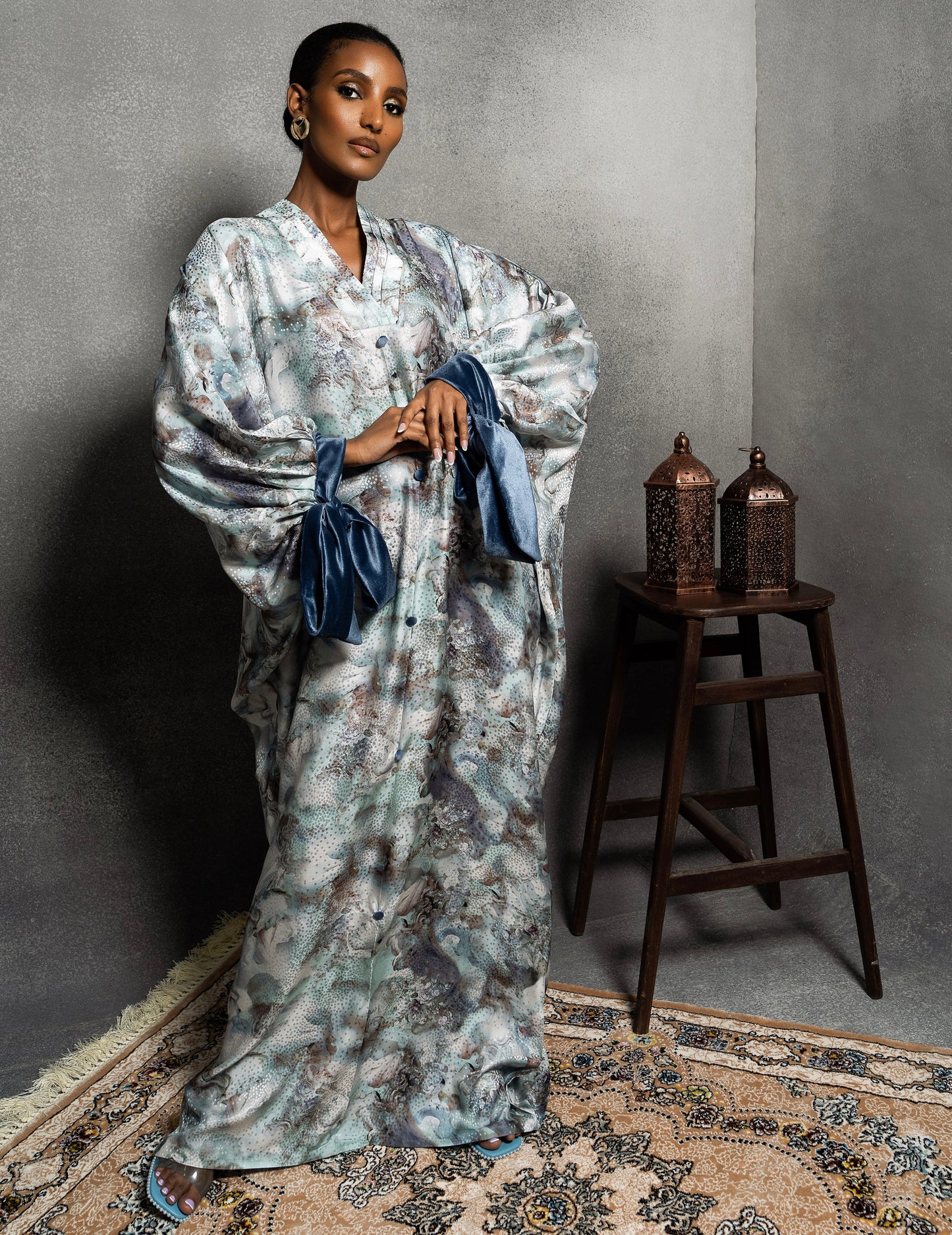 VEE SILK CAFTAN