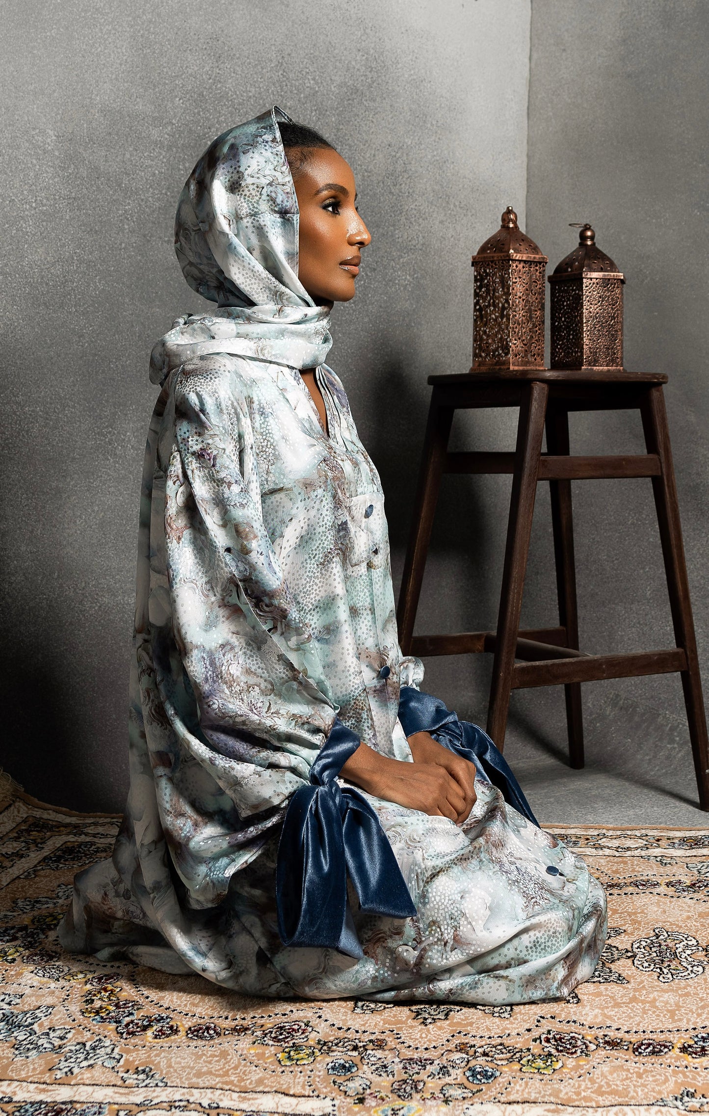 VEE SILK CAFTAN