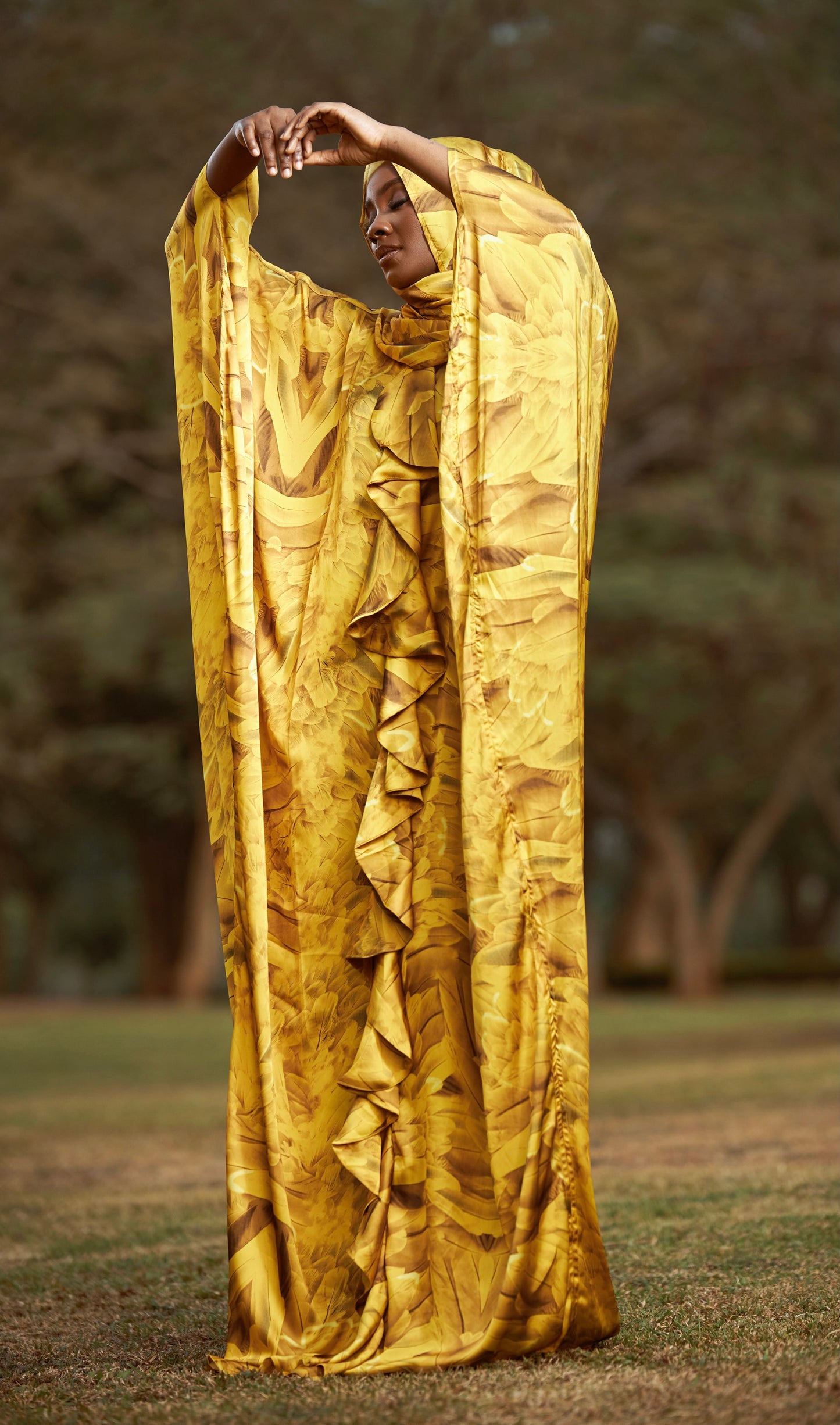 RUFFLE KAFTAN