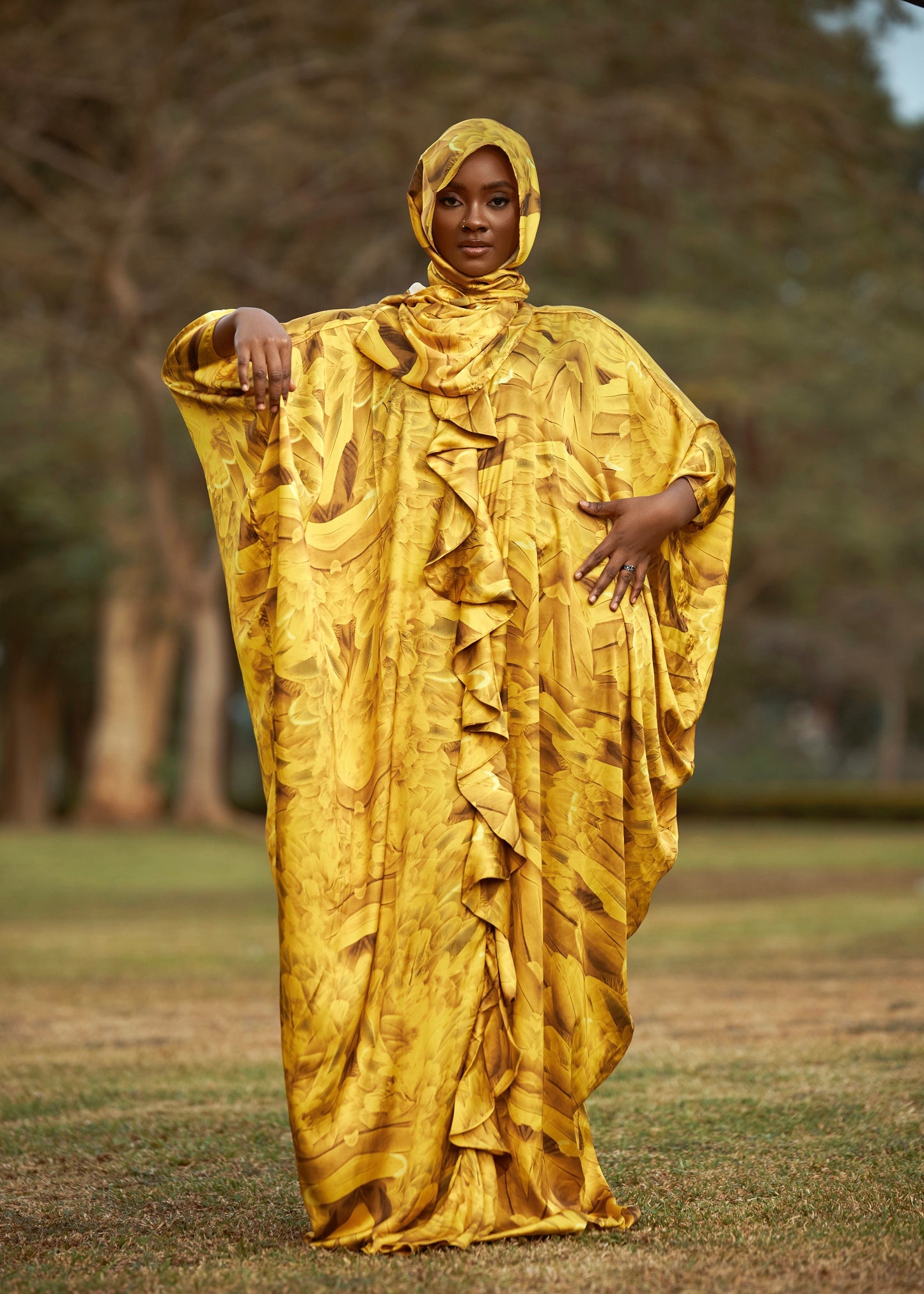 RUFFLE KAFTAN